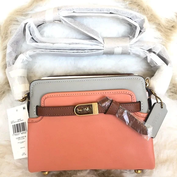 100% Authentic Brand New Coach Tate 18 Crossbody C2632 In Colorblock - Picture 2 of 16